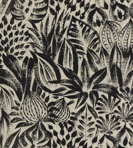Valarta Fabric by Casamance Noir