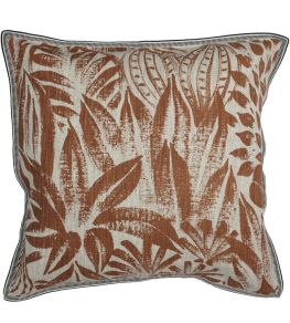 Valarta Cushion 45 x 45cm by Maison Casamance Terre De Sienne Valarta Cushion 45 x 45cm by Maison Casamance Terre De Sienne