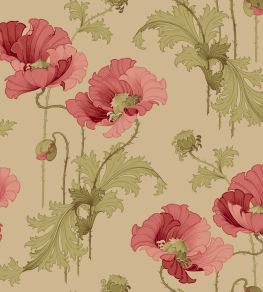 Vallmo Wallpaper by Borastapeter Red Vallmo Wallpaper by Borastapeter Red
