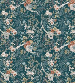 V&A Floris Fabric by Arley House Aquamarine V&A Floris Fabric by Arley House Aquamarine