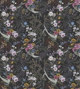 V&A Floris Fabric by Arley House Black V&A Floris Fabric by Arley House Black