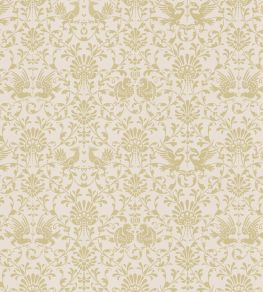 V&A Heraldic Birds Fabric by Arley House Gold V&A Heraldic Birds Fabric by Arley House Gold