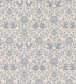 V&A Heraldic Birds Fabric by Arley House Slate Grey V&A Heraldic Birds Fabric by Arley House Slate Grey