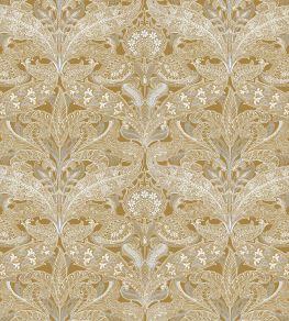 V&A Lacewing Fabric by Arley House Gold V&A Lacewing Fabric by Arley House Gold