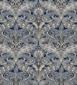 V&A Lacewing Fabric by Arley House Indigo