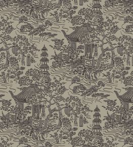 V&A Pagoda Fabric by Arley House Taupe V&A Pagoda Fabric by Arley House Taupe