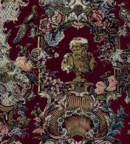 V&A Romano Fabric by Arley House Plum V&A Romano Fabric by Arley House Plum