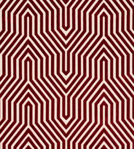 Vanderbilt Velvet Fabric by Schumacher Garnet