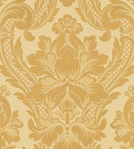 Venetian Damask Wallpaper by Coordonne Mustard
