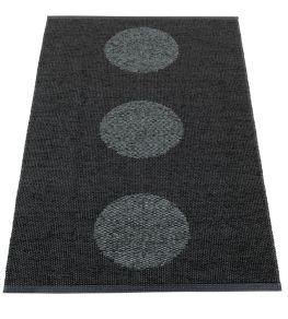 Vera 2.0 Rug by Pappelina Black/Black Metallic Vera 2.0 Rug by Pappelina Black/Black Metallic