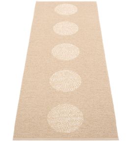 Vera 2.0 Runner Rug by Pappelina Beige/Beige Metallic Vera 2.0 Runner Rug by Pappelina Beige/Beige Metallic
