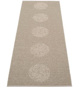 Vera 2.0 Runner Rug by Pappelina Dark Linen/Linen Metallic Vera 2.0 Runner Rug by Pappelina Dark Linen/Linen Metallic