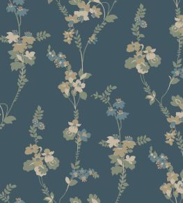 Vera Wallpaper by Borastapeter Navy Vera Wallpaper by Borastapeter Navy