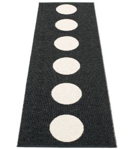 Vera Runner Rug by Pappelina Black/Vanilla Vera Runner Rug by Pappelina Black/Vanilla