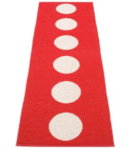 Vera Runner Rug by Pappelina Red/Vanilla Vera Runner Rug by Pappelina Red/Vanilla