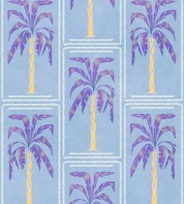 Veraneo Wallpaper by Coordonne Blue Veraneo Wallpaper by Coordonne Blue