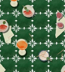 Vermut Wallpaper by Tres Tintas Green Vermut Wallpaper by Tres Tintas Green