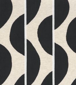 Viaggio Fabric by Camengo Lin Noir