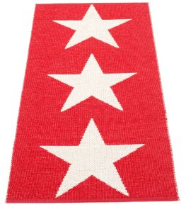 Viggo One Rug by Pappelina Red/Vanilla Viggo One Rug by Pappelina Red/Vanilla