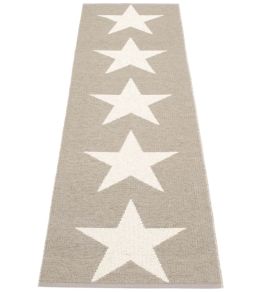 Viggo One Runner Rug by Pappelina Mud/Vanilla Viggo One Runner Rug by Pappelina Mud/Vanilla