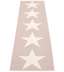 Viggo One Runner Rug by Pappelina Pale Rose/Vanilla