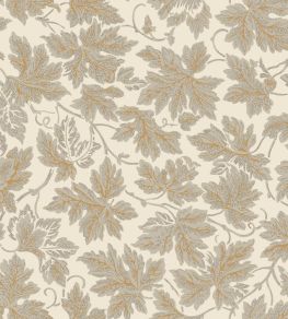 Vine Leaf Wallpaper by Farrow & Ball Gold Vine Leaf Wallpaper by Farrow & Ball Gold