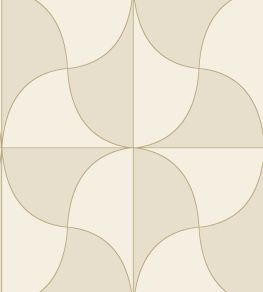 Virevolte Wallpaper by Casadeco Beige Ficelle Virevolte Wallpaper by Casadeco Beige Ficelle