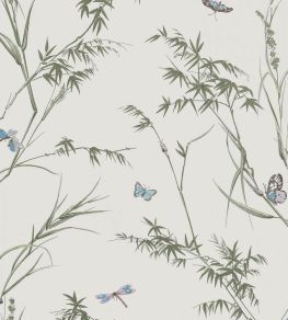 Virginia Wallpaper by Thibaut Beige and Sage Virginia Wallpaper by Thibaut Beige and Sage