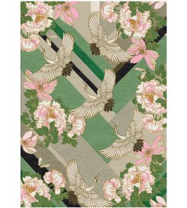 Vogue Deco Rug by Wendy Morrison Green Vogue Deco Rug by Wendy Morrison Green