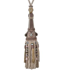 Volanges Tassel Tieback Trimming by Houles Brun Vision Volanges Tassel Tieback Trimming by Houles Brun Vision