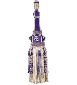 Volanges Tassel Tieback Trimming by Houles Violet Amarante Volanges Tassel Tieback Trimming by Houles Violet Amarante