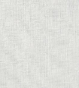 Sheer Linen Plain Fabric by Volga Linen White