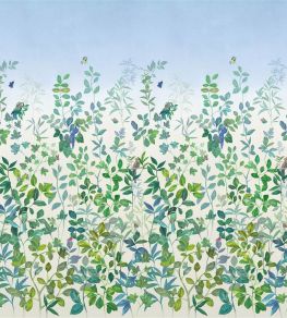 Voliere Mural by Designers Guild Sky Voliere Mural by Designers Guild Sky