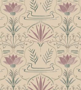Voysey Wallpaper by Tres Tintas Pink Voysey Wallpaper by Tres Tintas Pink