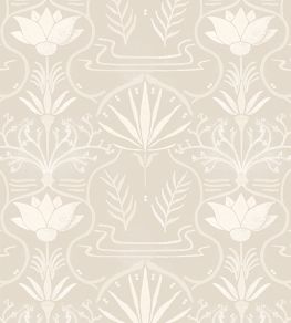 Voysey Wallpaper by Tres Tintas Beige Voysey Wallpaper by Tres Tintas Beige