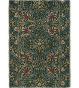 Walthamstow Rug by Morris & Co Forest/Teal