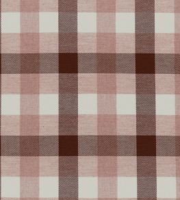 Watercolour Check Fabric by Ian Mankin Brown/Pink Watercolour Check Fabric by Ian Mankin Brown/Pink