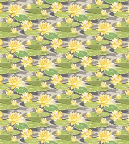 Waterlily Wallpaper by Ohpopsi Charcoal & Mustard Waterlily Wallpaper by Ohpopsi Charcoal & Mustard