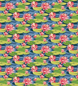 Waterlily Wallpaper by Ohpopsi Midnight Rouge Waterlily Wallpaper by Ohpopsi Midnight Rouge