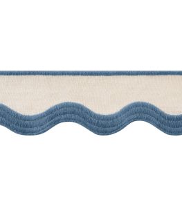 Wave Tape Trimming by Thibaut Cadet on Linen Wave Tape Trimming by Thibaut Cadet on Linen