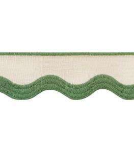 Wave Tape Trimming by Thibaut Kelly on Linen Wave Tape Trimming by Thibaut Kelly on Linen