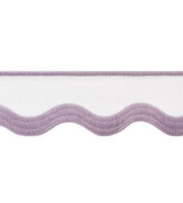 Wave Tape Trimming by Thibaut Lilac on White Wave Tape Trimming by Thibaut Lilac on White
