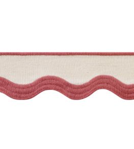 Wave Tape Trimming by Thibaut Nantucket on Linen Wave Tape Trimming by Thibaut Nantucket on Linen
