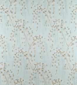 Weeping Blossom Fabric by Thibaut Blue Weeping Blossom Fabric by Thibaut Blue