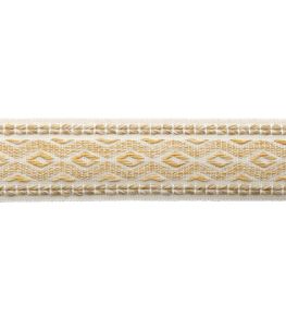 Westport Diamond Border Trimming by Samuel & Sons Beeswax Westport Diamond Border Trimming by Samuel & Sons Beeswax