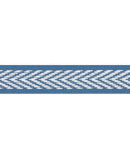 Westport Tape Trimming by Thibaut Island Blue Westport Tape Trimming by Thibaut Island Blue