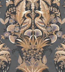 Whisper Wallpaper by Casadeco Noir Fusain Whisper Wallpaper by Casadeco Noir Fusain