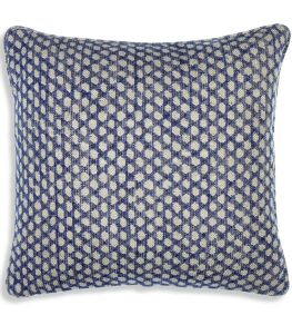 Wicker Cushion by Fermoie Blue Wicker Cushion by Fermoie Blue