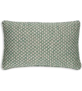 Wicker Cushion by Fermoie Green Wicker Cushion by Fermoie Green