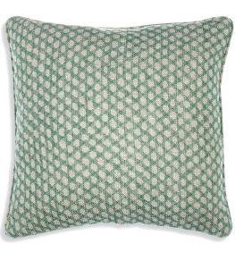 Wicker Cushion by Fermoie Green Wicker Cushion by Fermoie Green